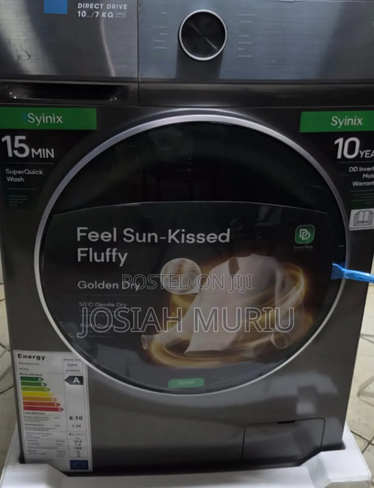 8kgHigh Performance Synix Washing Machine