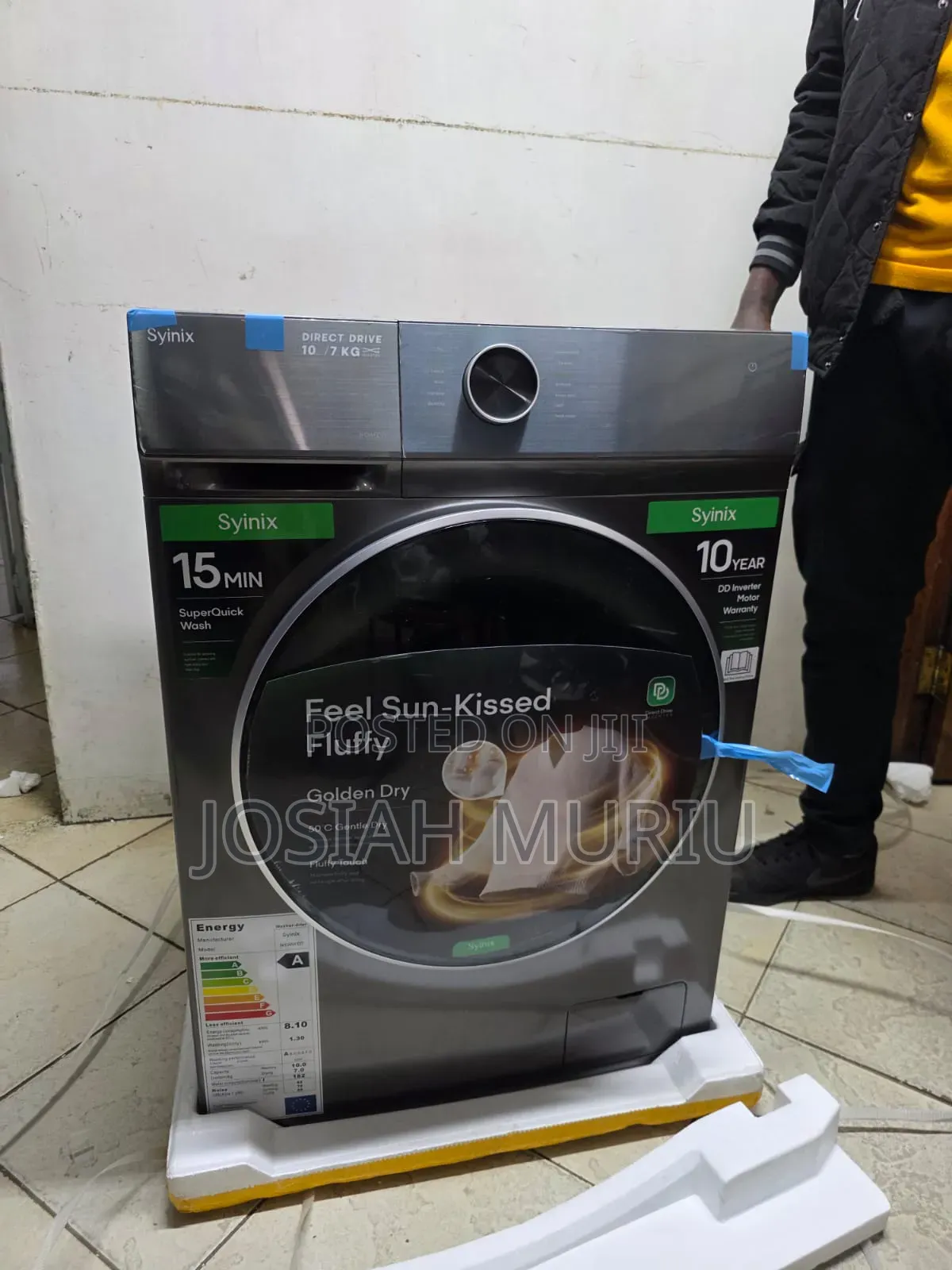 Snix 8kg Front Loader Wash and Spin Machine