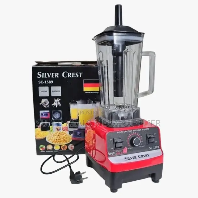 High Power Silver Crest 2-in-1 Double Cup Blender and Grinder