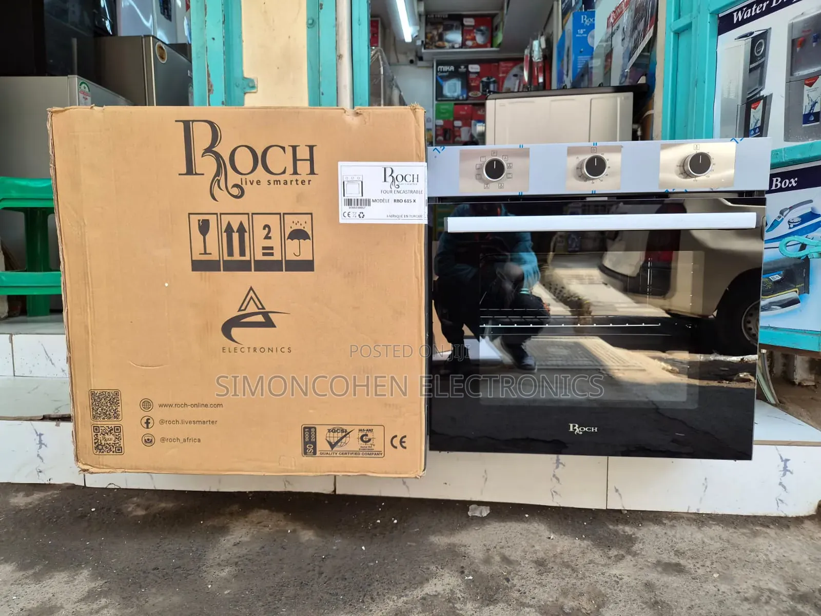 Roch Built in Oven 60cm Silver