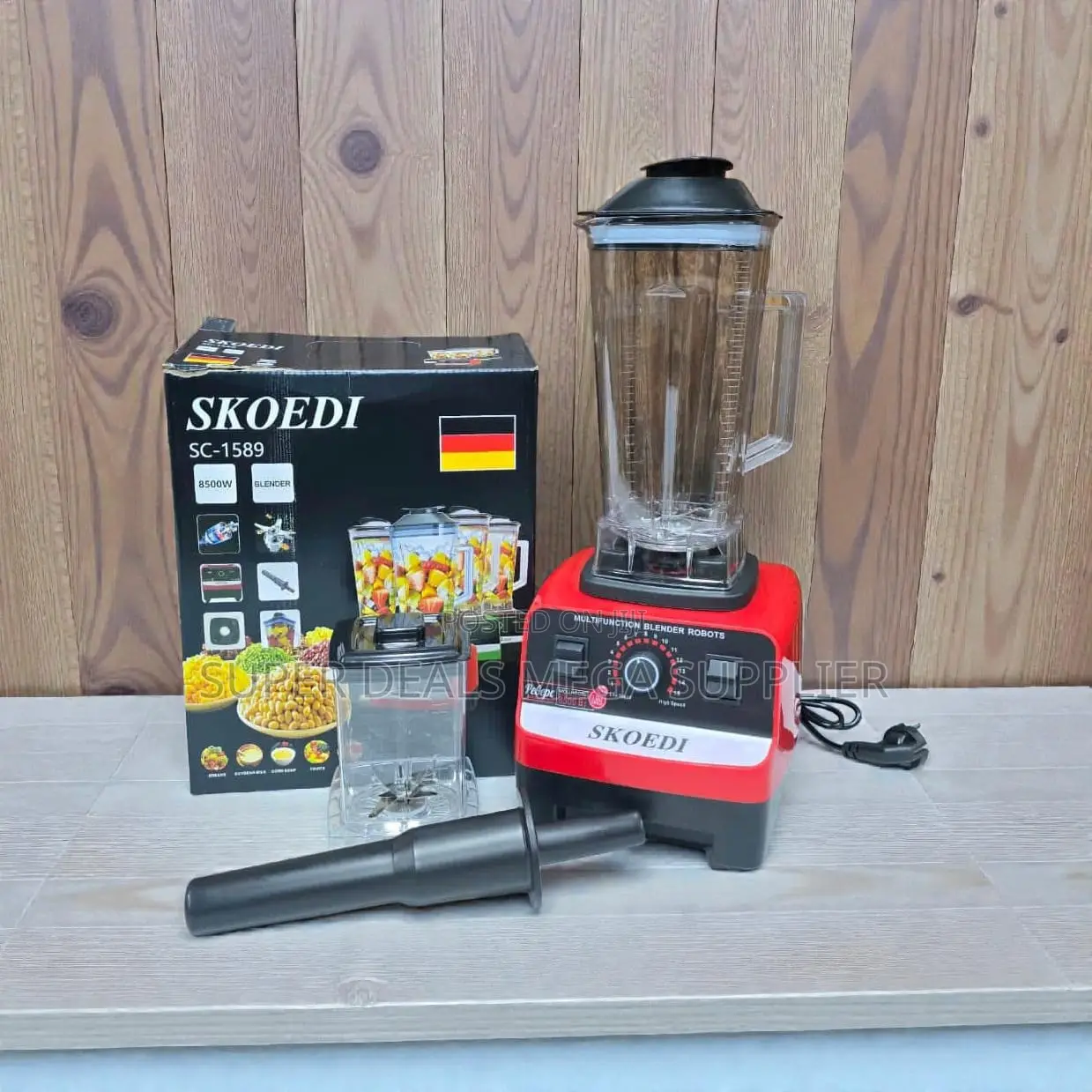 Portable Silver Crest 2-in-1 Double Cup Blender Grinder