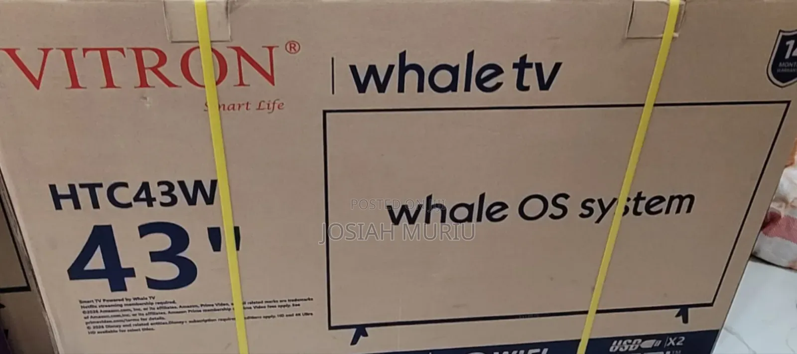 Vitron Whale 43 Inch Smart Android TV
