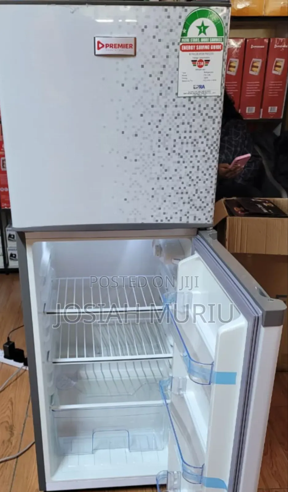 Premier 128l Double Door Refrigerator