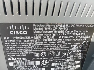 Cisco 7945. Intrnet Phones