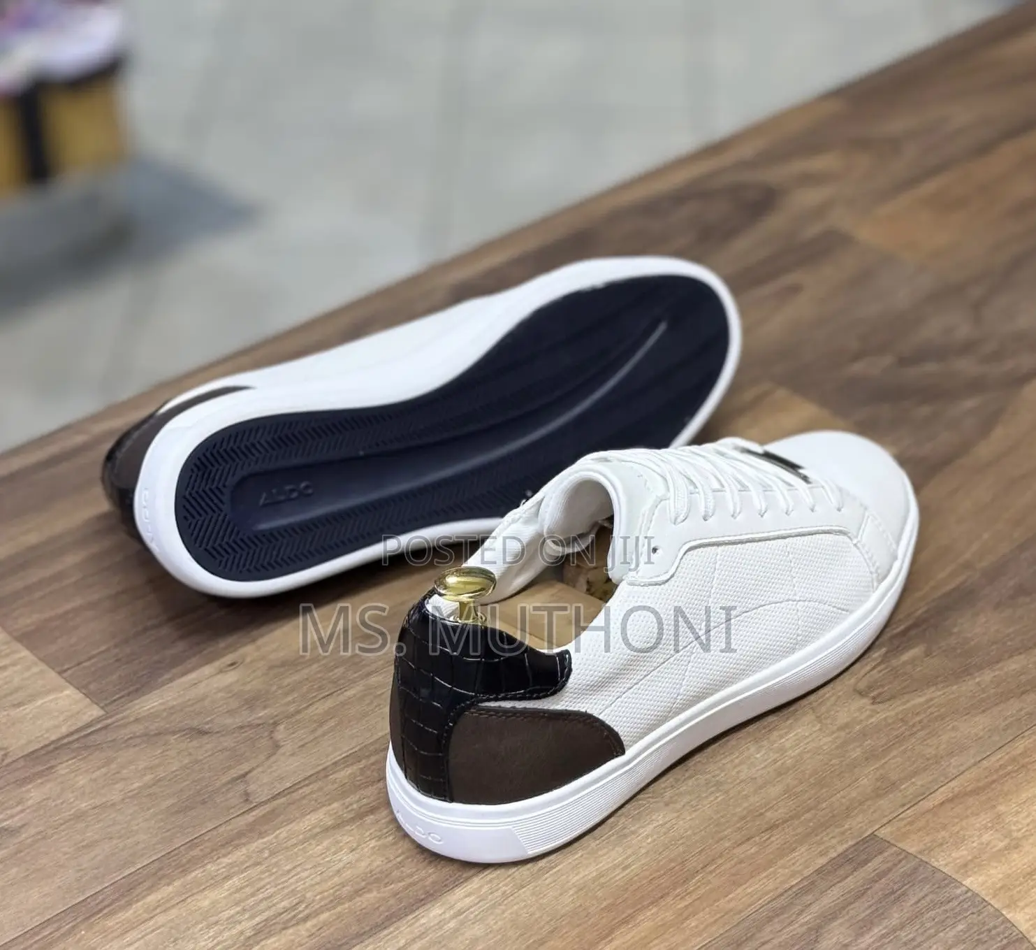 Crisp White ALDO Low-Top Sneakers Size 40-46