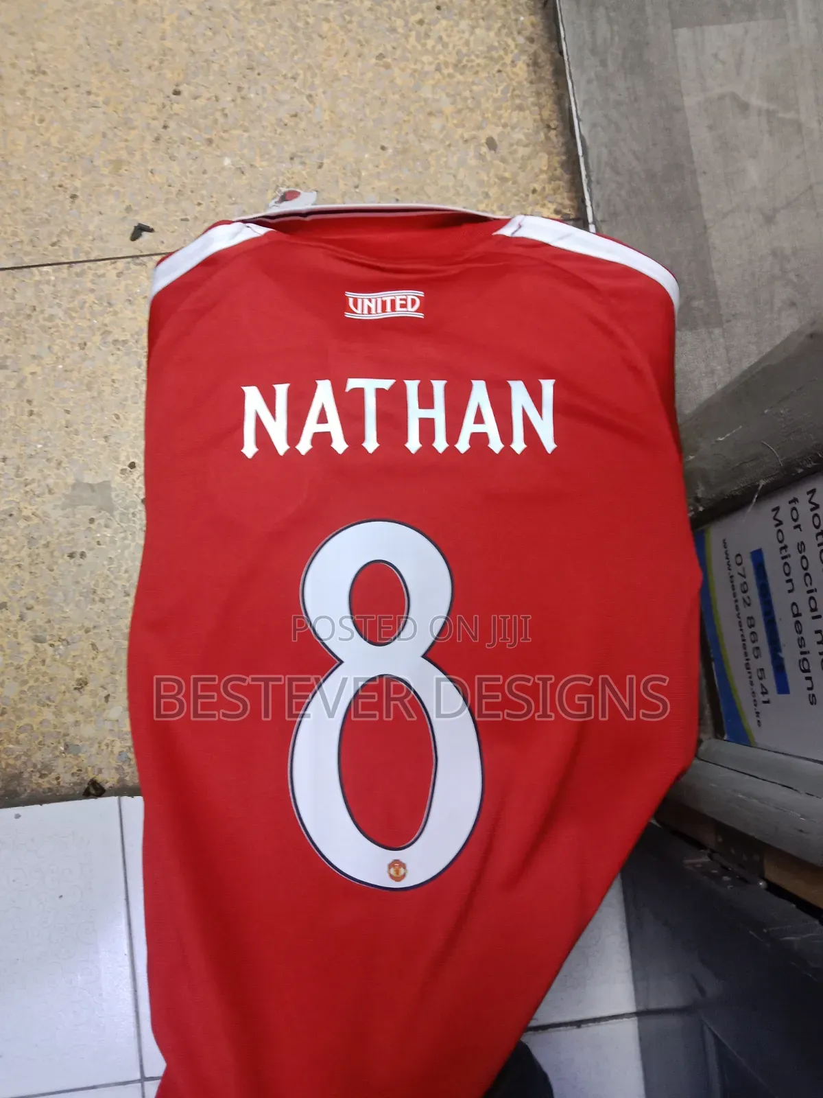 Kids Man U Jersey Printing