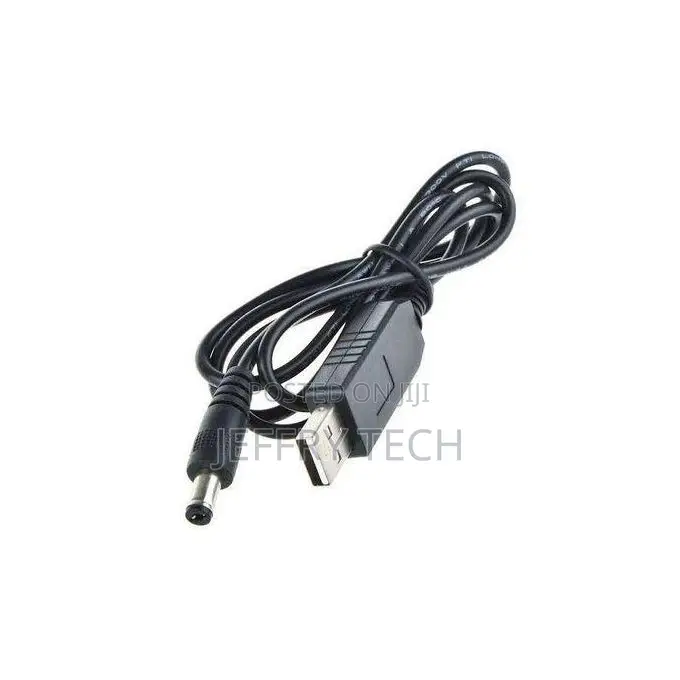 USB to DC Power Boost Converter Cable, 9V to 12V, 1A, 1000mm