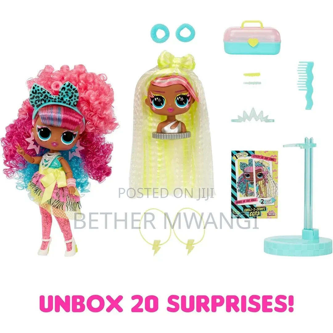 l.o.l. Surprise Swap Braids-2-Weaves Fashion Doll - Crimps Cora