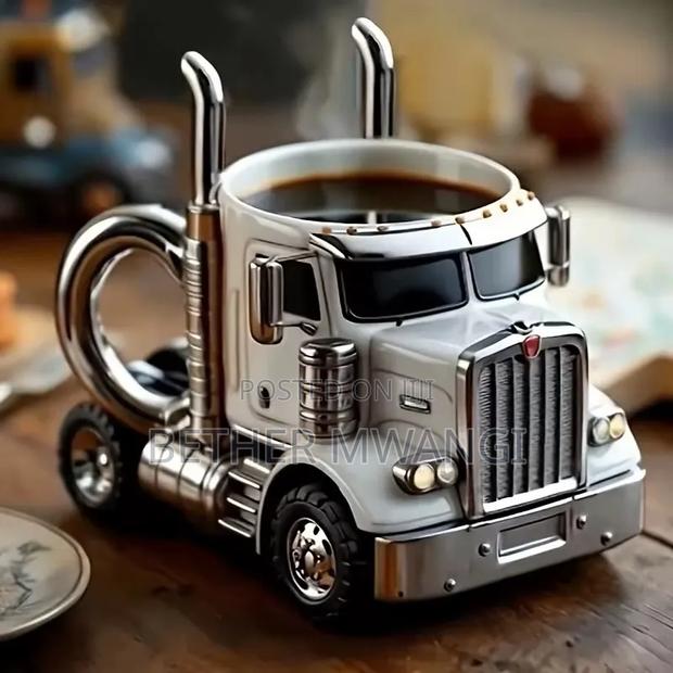 Handcrafted Truck Coffee Mug - thumbnail 2