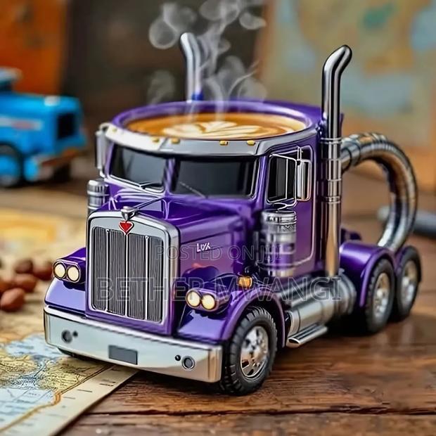 Handcrafted Truck Coffee Mug - thumbnail 3