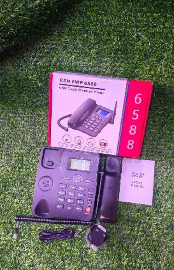 GSM Deskphone 6588 GS With Large Display Battery Backup