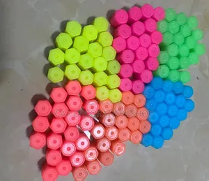 Multi Colored Luminous /Florescent Plastic Tire Valve Caps