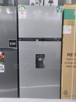Hisense Fridge 205 Litres Frost Silver Double Door.