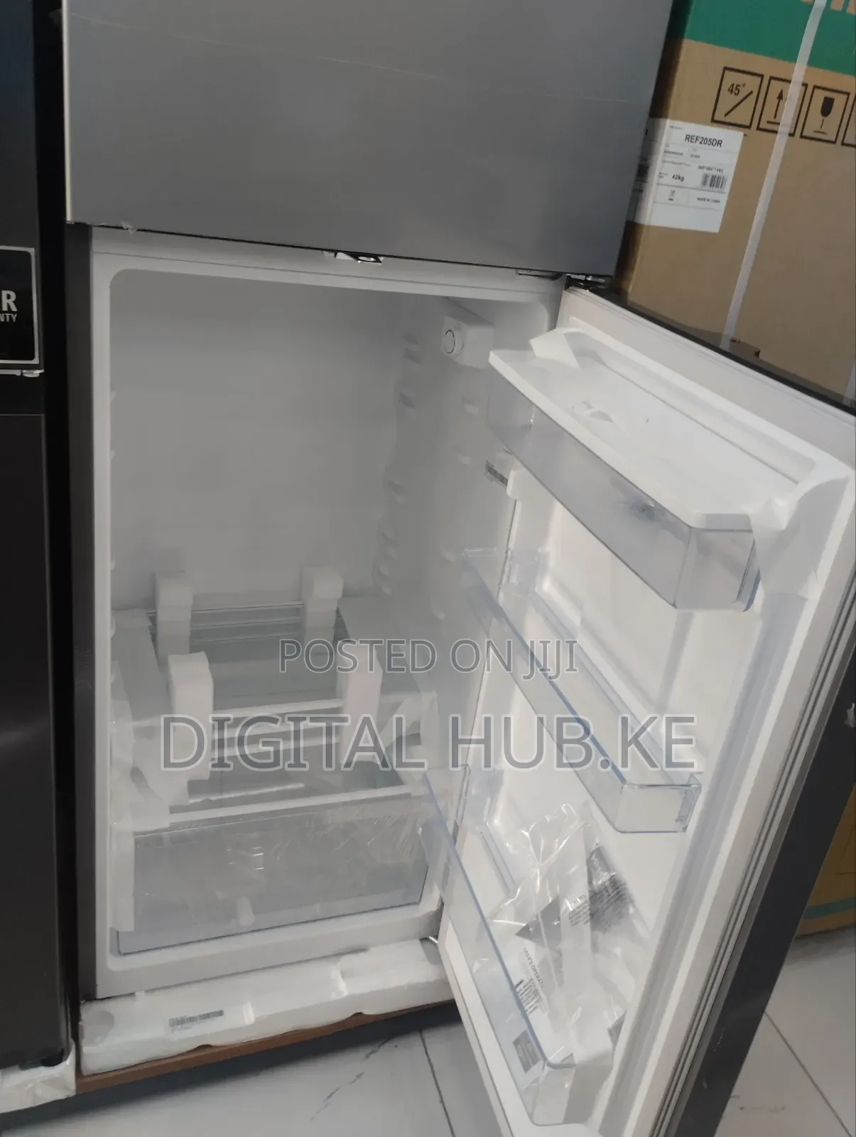 Hisense Fridge 205 Litres Frost Silver Double Door.