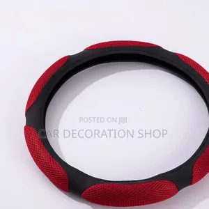 Antslip Colore Mesh/Spongy Grip Panels Breathable Steering Wheel Cover