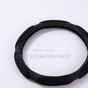 Spongycolored Antislip Dual Tone Designed Texture Steering Wheel Cover