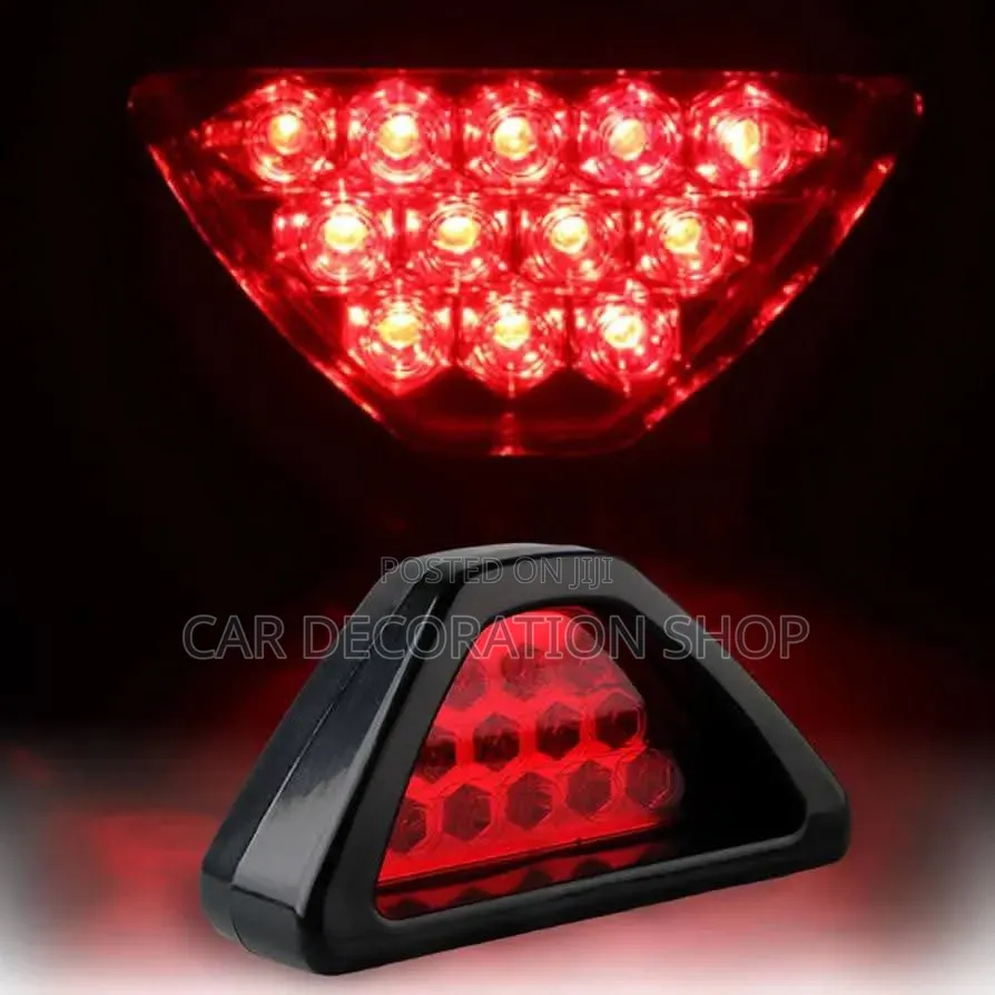 F1 Racing Inspired Shape Used as 3rd Brake Light Flashing Safety Light