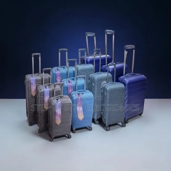 Travel Ready 3 in 1 Unbreakable Rubber Suitcase Briefcase Travel Bags