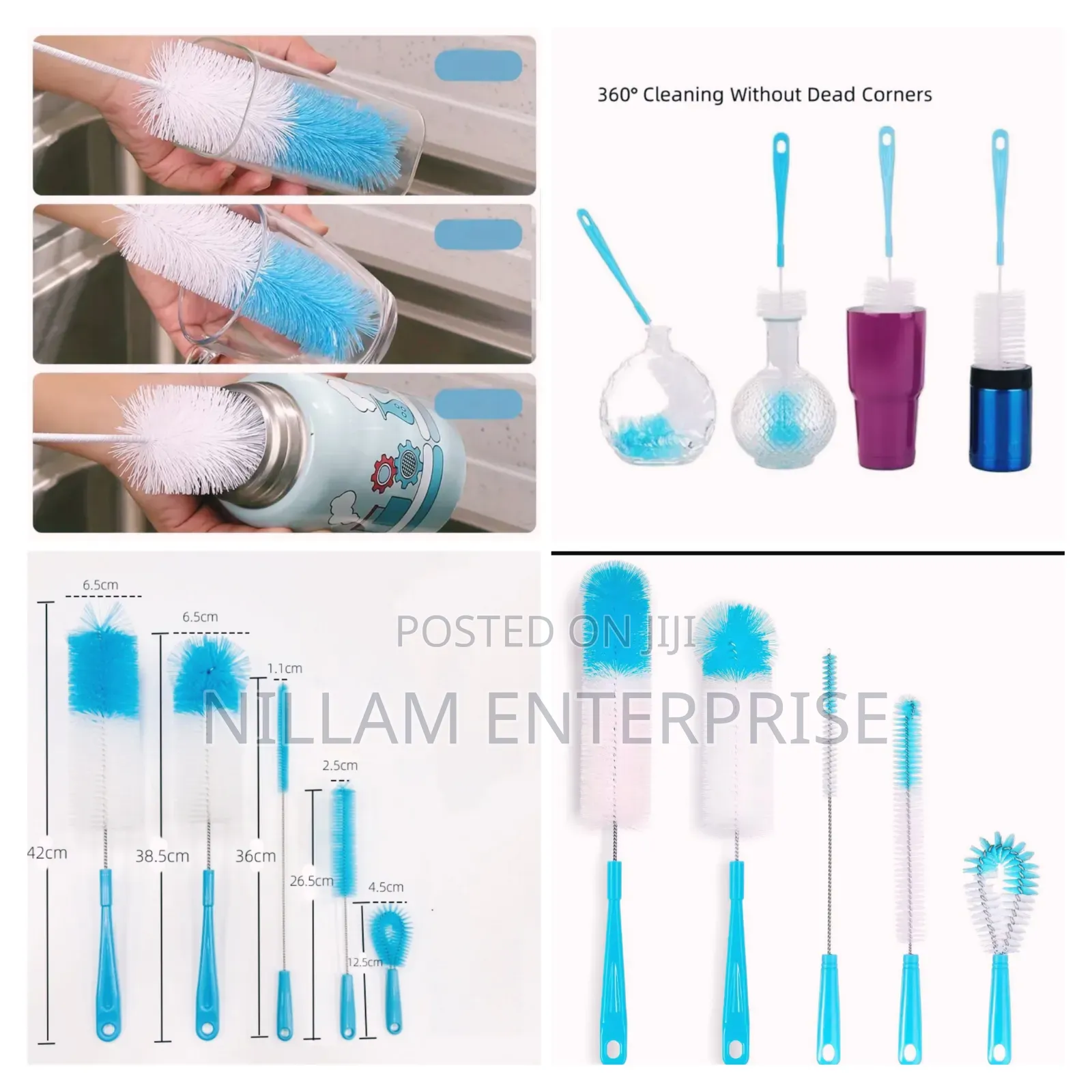 5 PCS Long Bottle Brush Cleaner