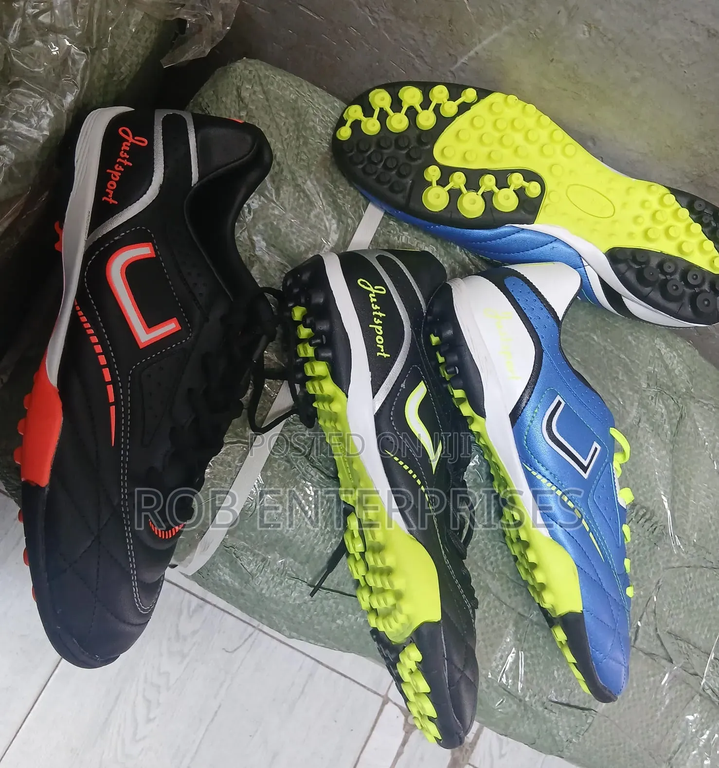 Quality Leather Football Trainer Shoes