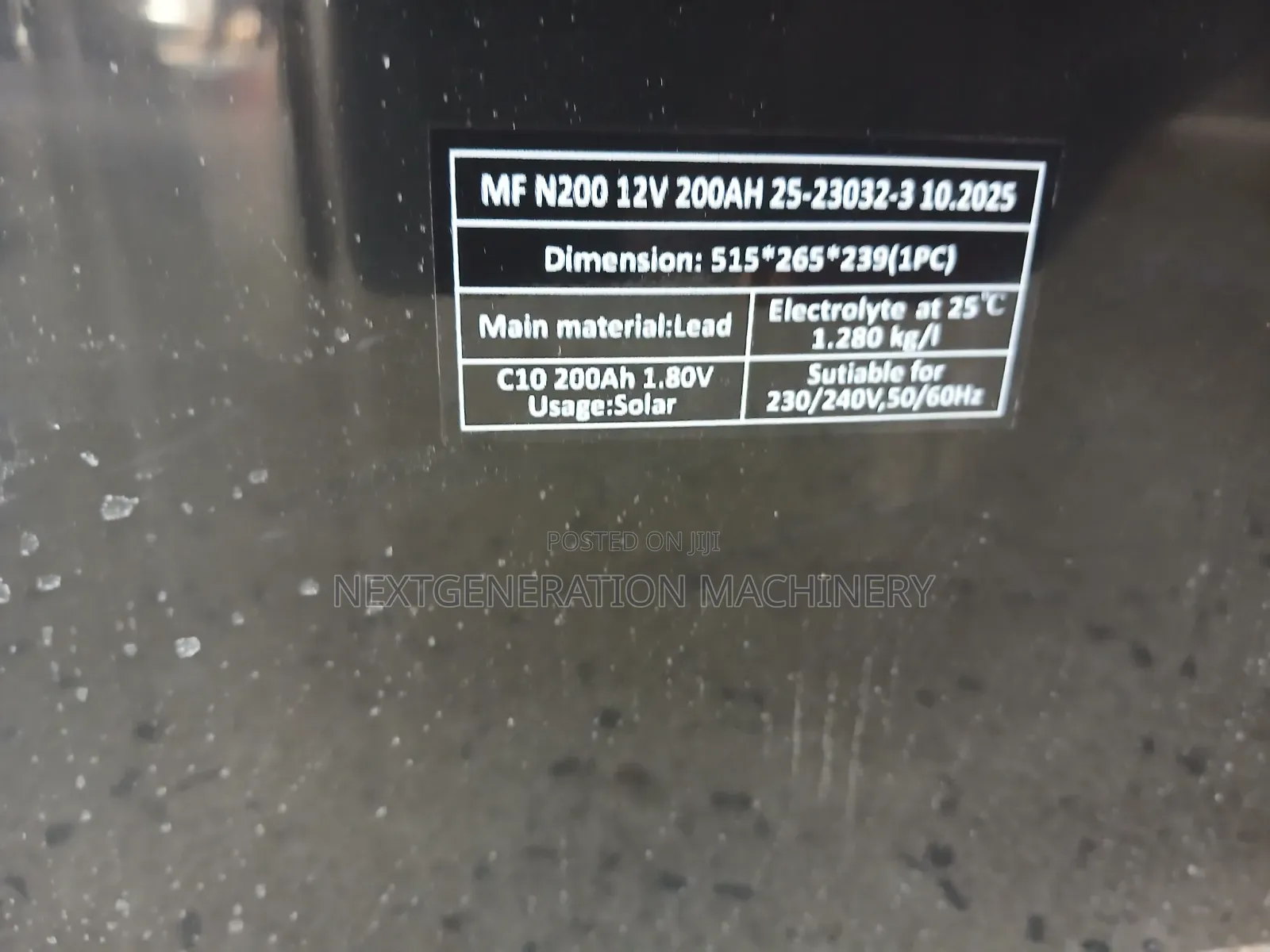 Powermate 200ah Gel Battery