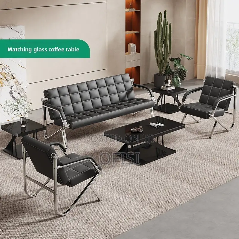 Office Sofa; Office 5-Seater Modular Sofa Set
