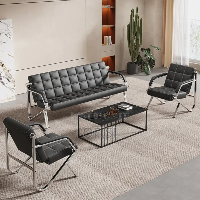 Office Sofa; Office 5-Seater Modular Sofa Set