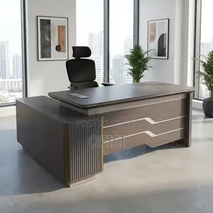 Office Desk; 1.8m Desk With Side Cabinet