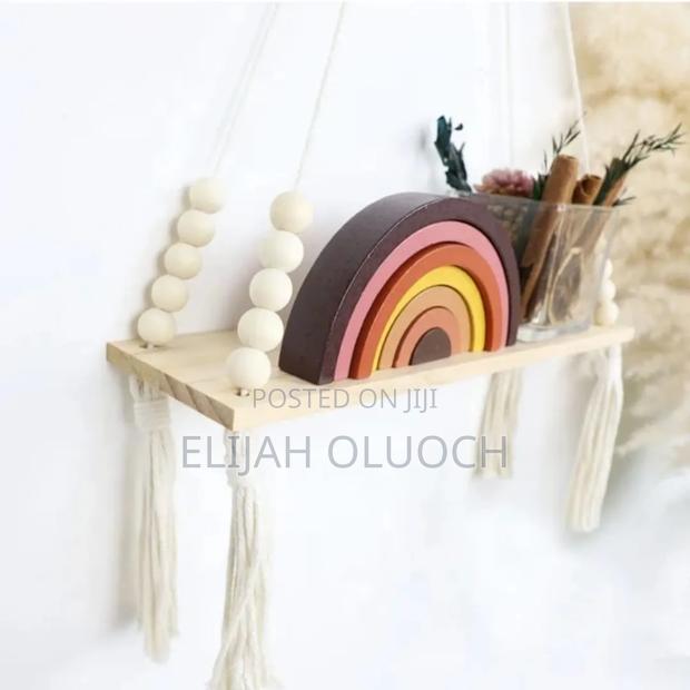 Macrame Wall Hanging Shelf - thumbnail 4