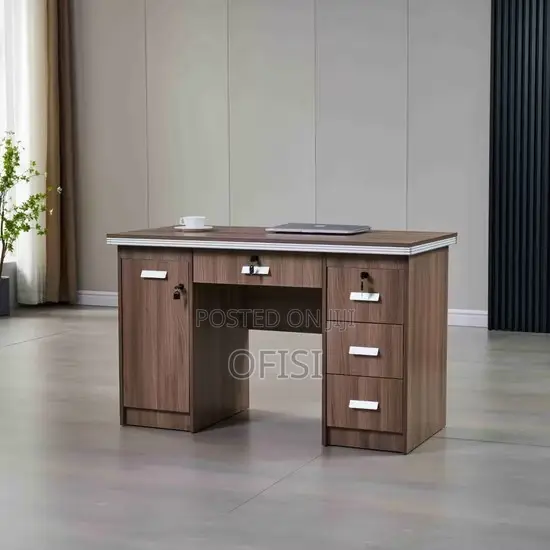 Office Desk; 120cm Economic Office Desk With Drawers
