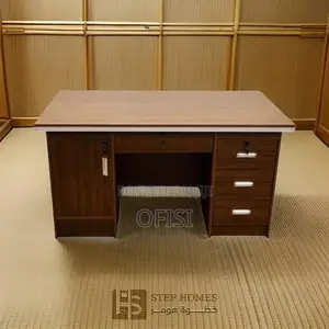 Office Desk; 120cm Economic Office Desk With Drawers