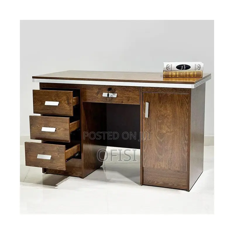 Office Desk; 120cm Economic Office Desk With Drawers