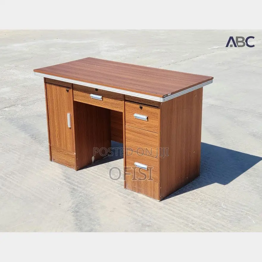Office Desk; 120cm Economic Office Desk With Drawers