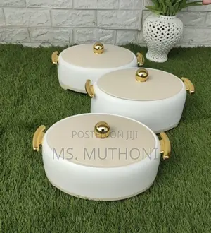 Premium 3 PCs Food Warmers Set ( Forever Gold )