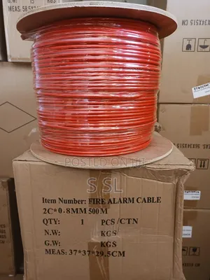 Fire Alarm Cable 500m Roll Kenya | 2 Core 0.8mm