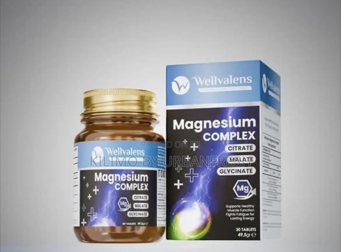 Magnesium Complex : Citrate , Malate , Glycinate. 30Tablets.