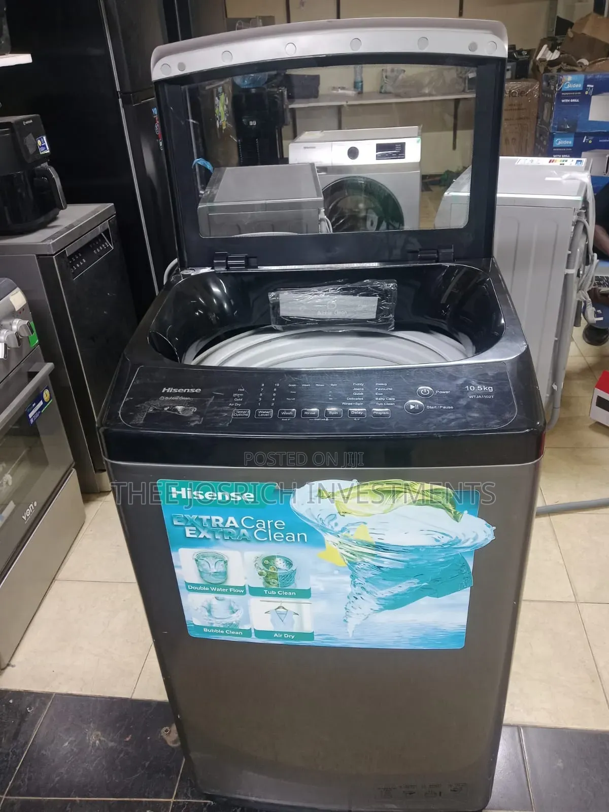 Hisense 10.5 Kg Top Load Washing Machine Full Automatic