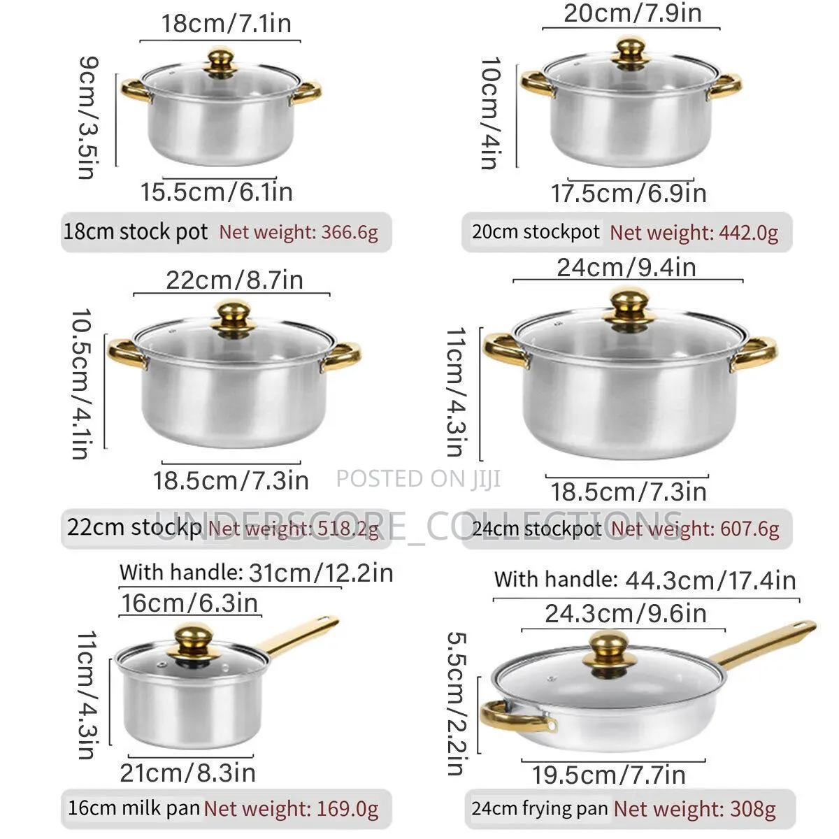 12pc Edebbefg Stainless Steel Set