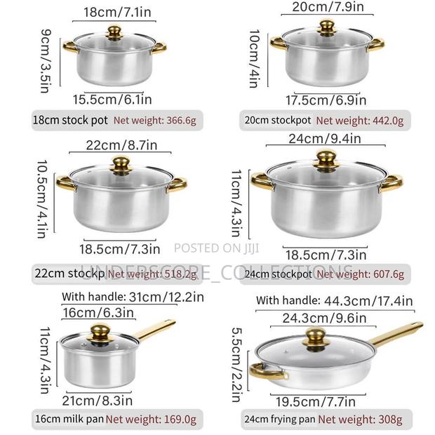 12pc Edebbefg Stainless Steel Set - thumbnail 3