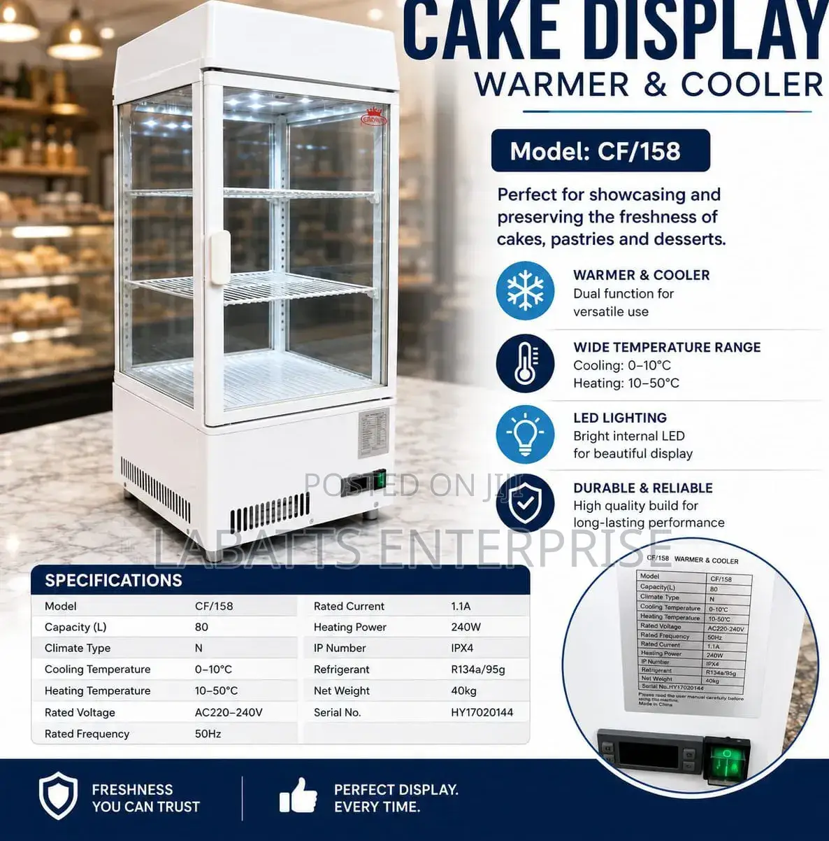Cake Display Warmer Cooler CF/158