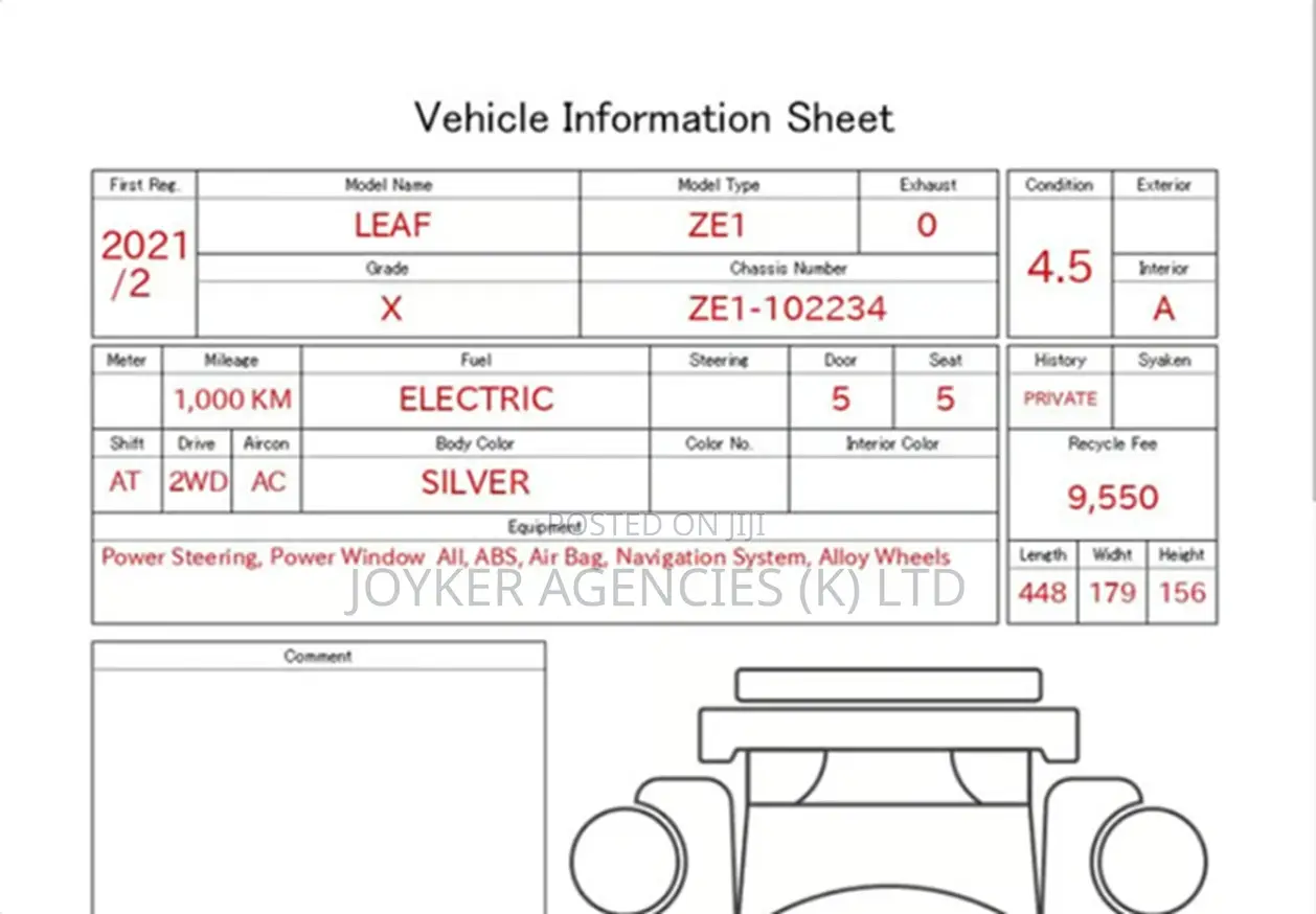 Nissan Leaf 2021 Silver