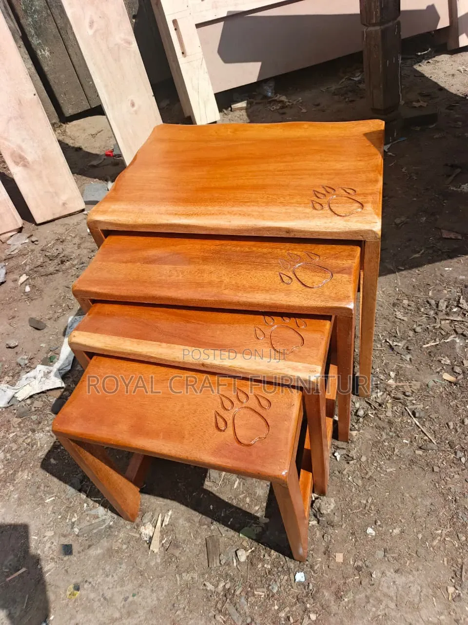 Mahogany Nesting Stools
