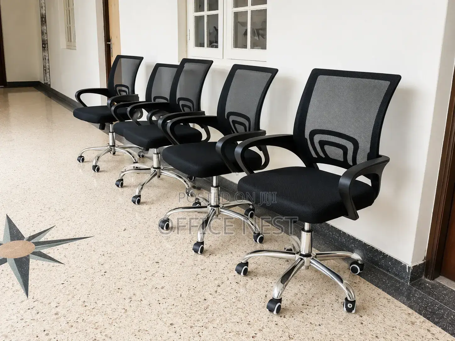 Adjustable Office Chair Without a Headrest