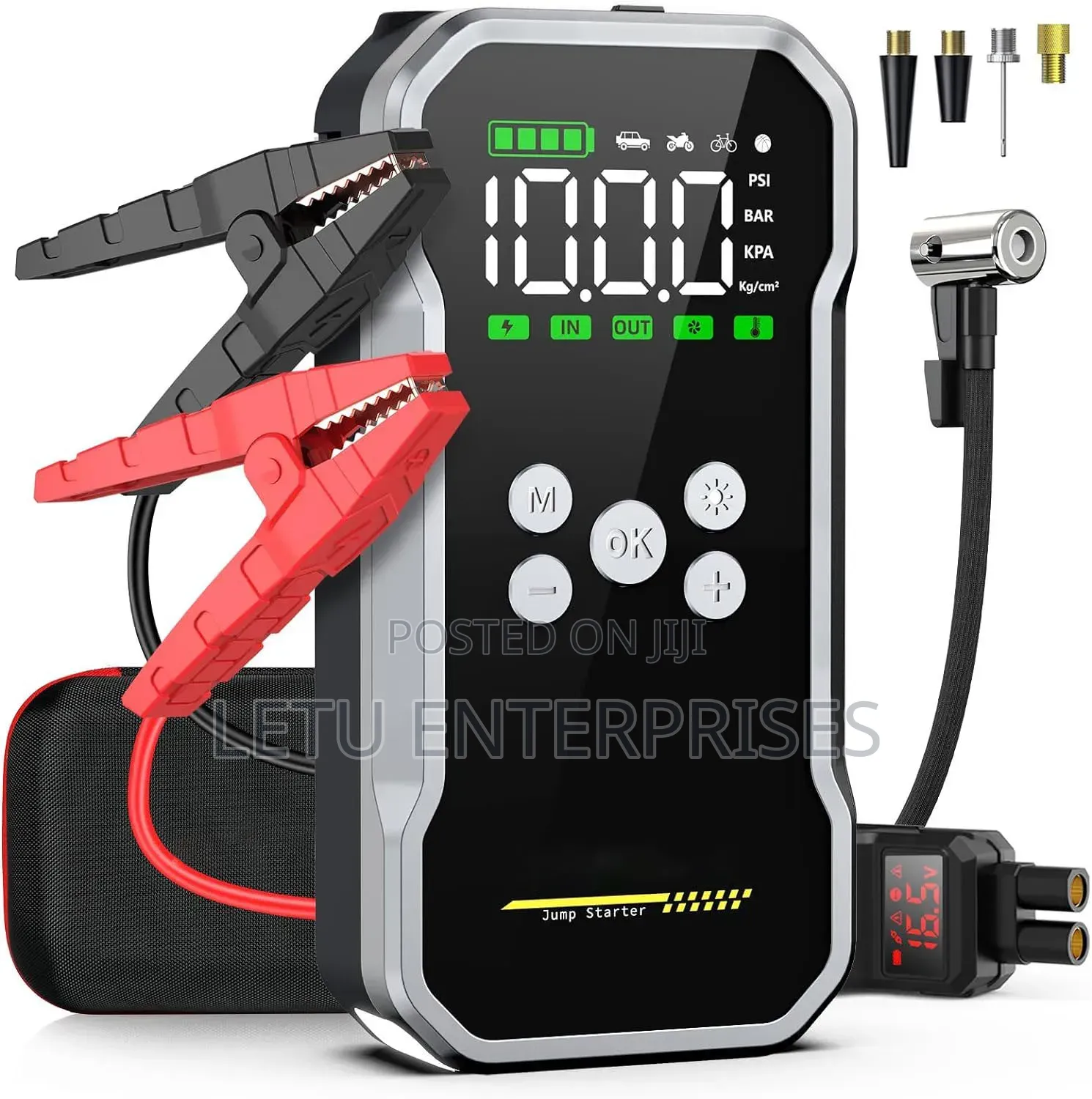 Jumper Starter With Air Compressor
