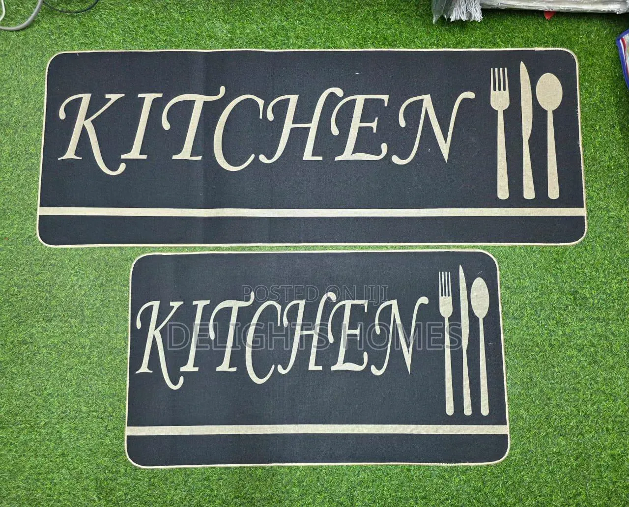 2pc Kitchen Mats With Rubber Bottom_nje
