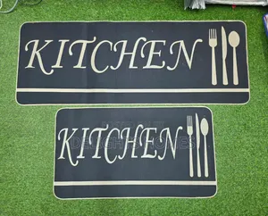 2pc Kitchen Mats With Rubber Bottom_nje