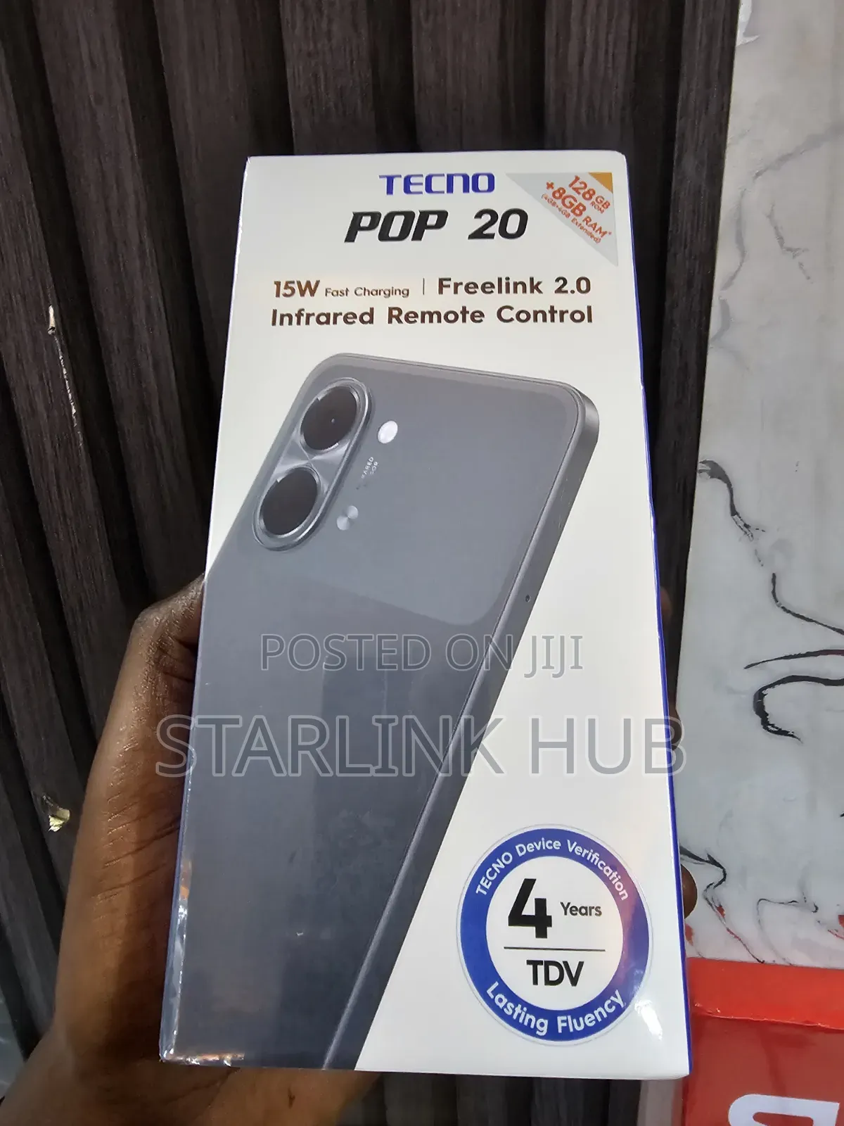 New Tecno Pop 20 128 GB Black