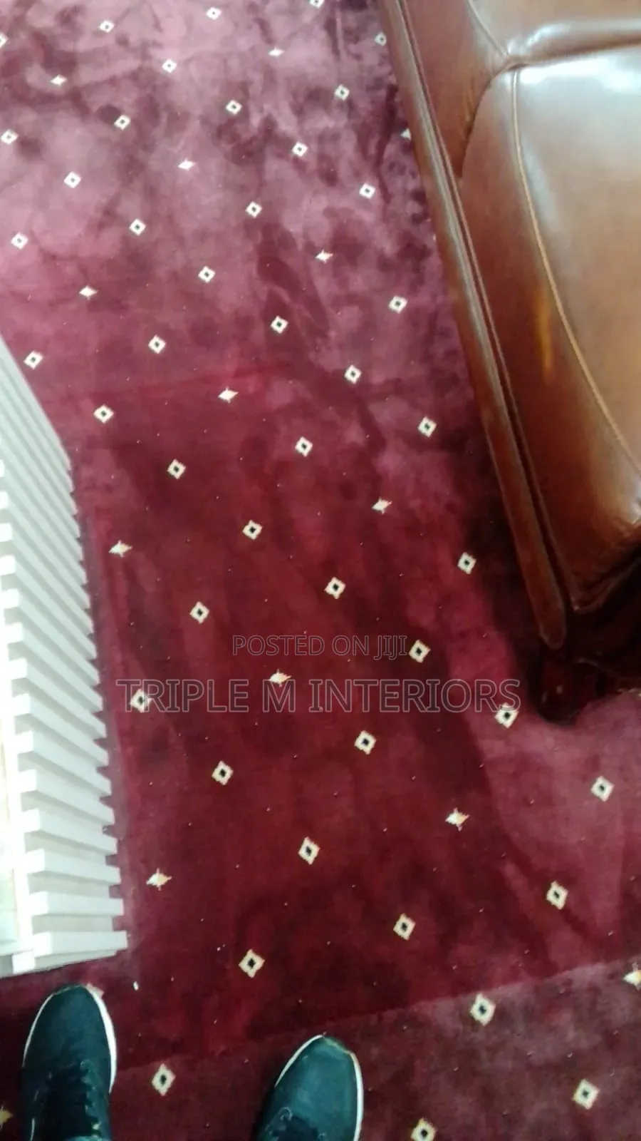 Maroon Crimson 12mm Executive Wall to Wall Carpet