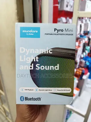 The Anker Soundcore Pyro Mini Portable Bluetooth Speaker.