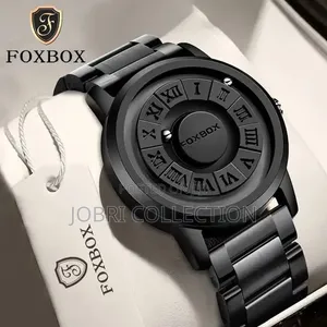 Black Foxbox Magnetic Gents Wrist Watch